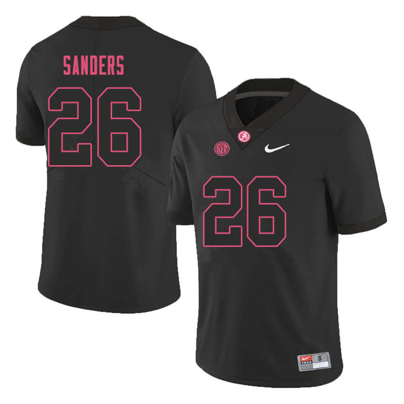 Alabama Crimson Tide Men's Trey Sanders #26 Black NCAA Nike Authentic Stitched 2019 College Football Jersey HT16U36YG